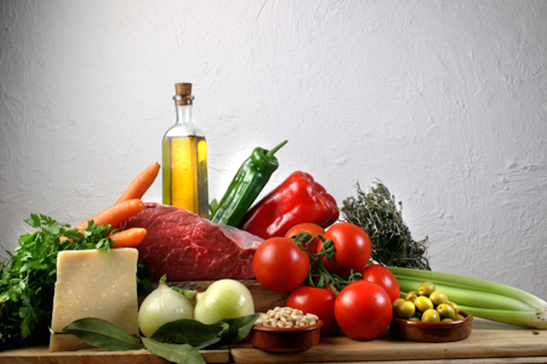 ingredients for zoodle primavera