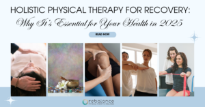 A physical therapist providing hands-on holistic therapy for recovery, helping a patient relieve pain and restore movement