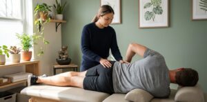 Patient working with a provider at a holistic wellness clinic in Philadelphia
